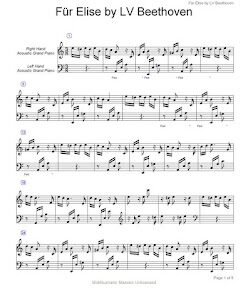 partitur-fur-Elise-by-LV-Beethoven